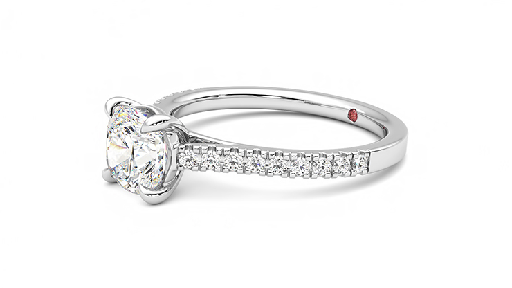 Taylor & Hart Serendipity Cushion Engagement Ring 360 degree image 22