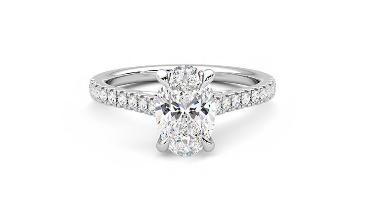 Taylor & Hart Serendipity Oval Engagement Ring 360 degree image 0