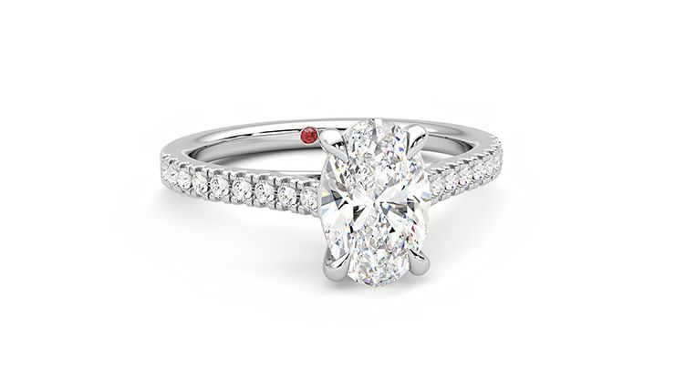 Taylor & Hart Serendipity Oval Engagement Ring 360 degree image 2