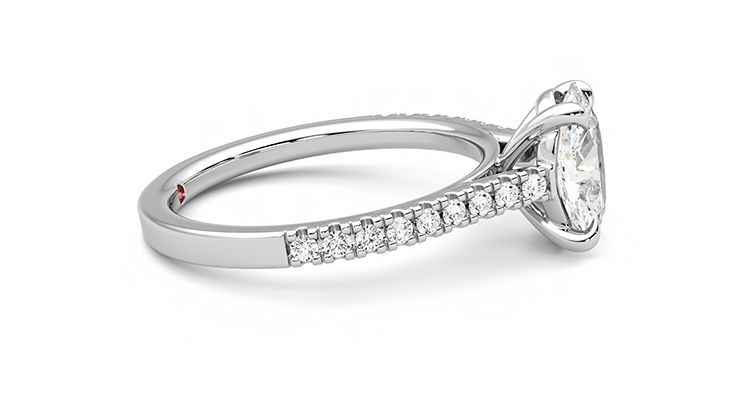 Taylor & Hart Serendipity Oval Engagement Ring 360 degree image 8