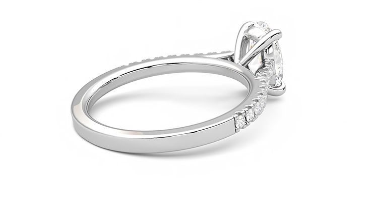 Taylor & Hart Serendipity Oval Engagement Ring 360 degree image 11
