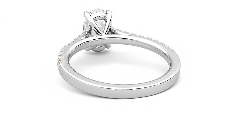 Taylor & Hart Serendipity Oval Engagement Ring 360 degree image 15