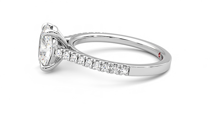 Taylor & Hart Serendipity Oval Engagement Ring 360 degree image 20