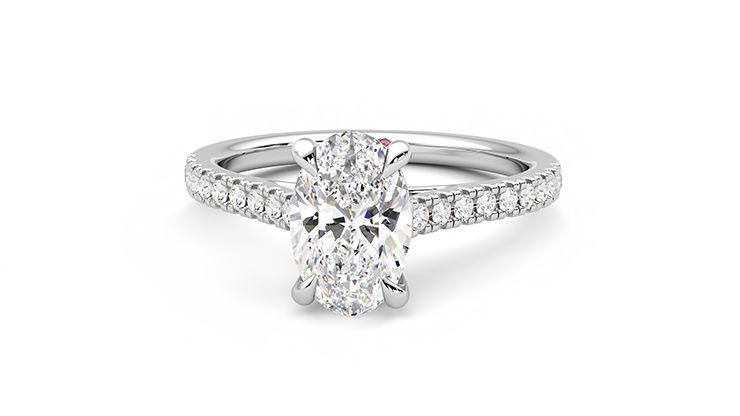 Taylor & Hart Serendipity Oval Engagement Ring 360 degree image 27