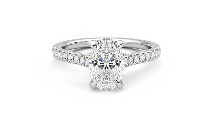 Taylor & Hart Serendipity Oval Engagement Ring 360 degree image 29