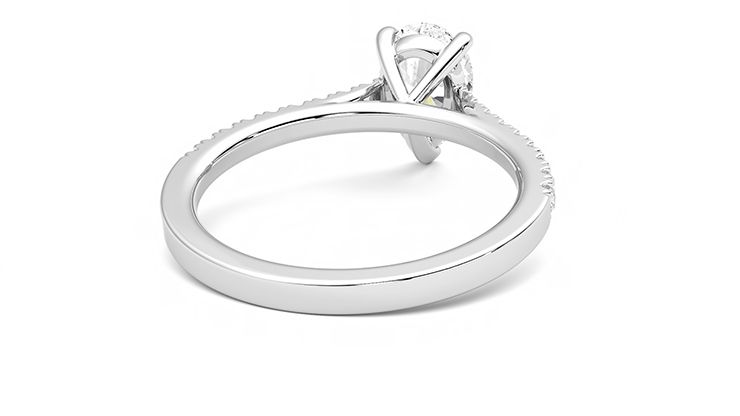 Taylor & Hart Serendipity Pear Engagement Ring 360 degree image 14