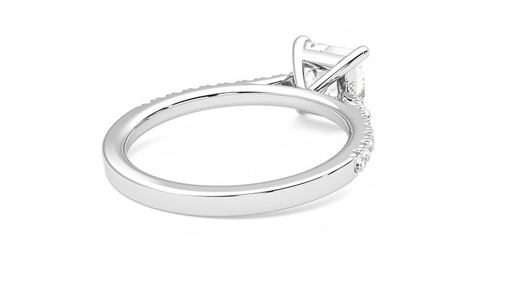 Taylor & Hart Serendipity Princess Engagement Ring 360 degree image 13