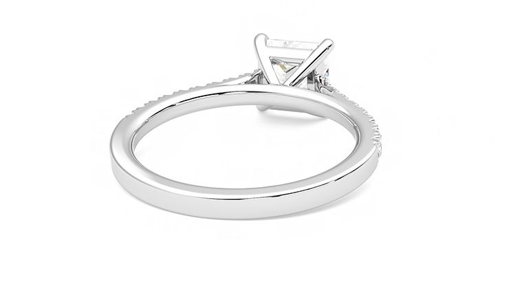 Taylor & Hart Serendipity Princess Engagement Ring 360 degree image 14