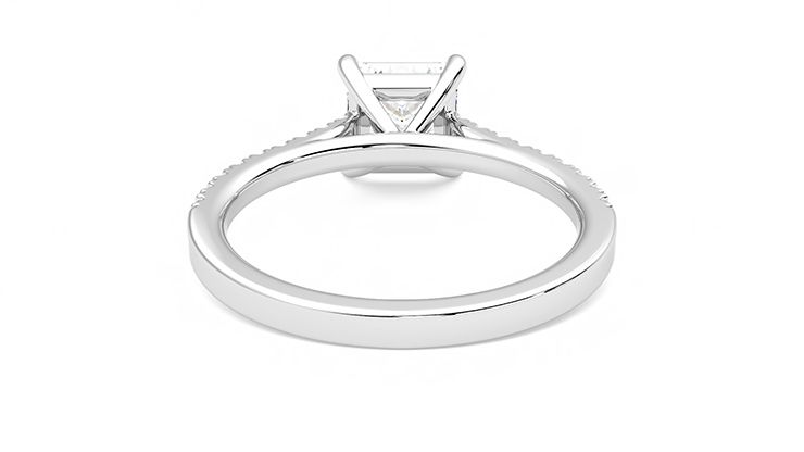 Taylor & Hart Serendipity Princess Engagement Ring 360 degree image 15