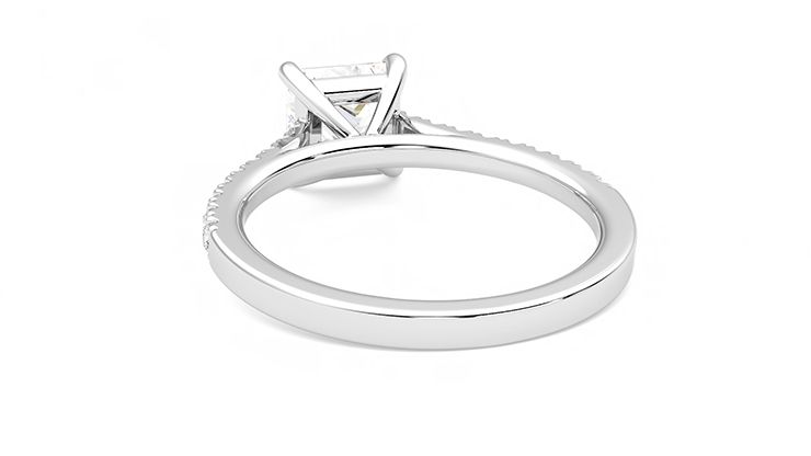 Taylor & Hart Serendipity Princess Engagement Ring 360 degree image 16