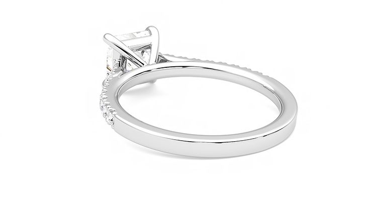 Taylor & Hart Serendipity Princess Engagement Ring 360 degree image 17