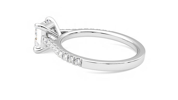 Taylor & Hart Serendipity Princess Engagement Ring 360 degree image 19