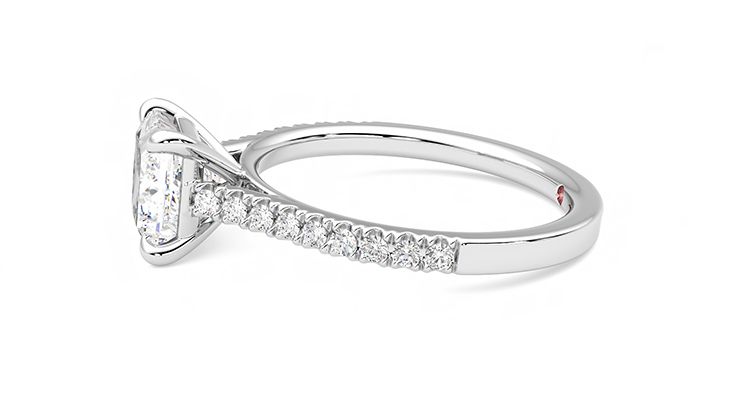 Taylor & Hart Serendipity Princess Engagement Ring 360 degree image 21