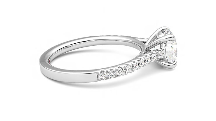 Taylor & Hart Serendipity Round Engagement Ring 360 degree image 10