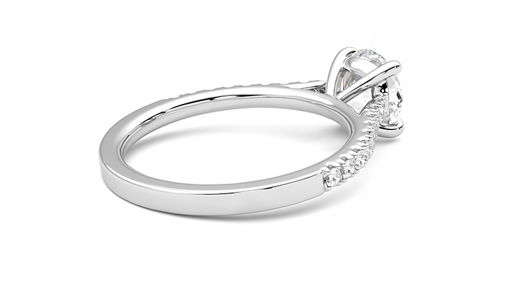 Taylor & Hart Serendipity Round Engagement Ring 360 degree image 12