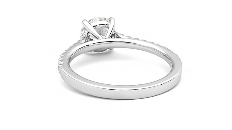 Taylor & Hart Serendipity Round Engagement Ring 360 degree image 16