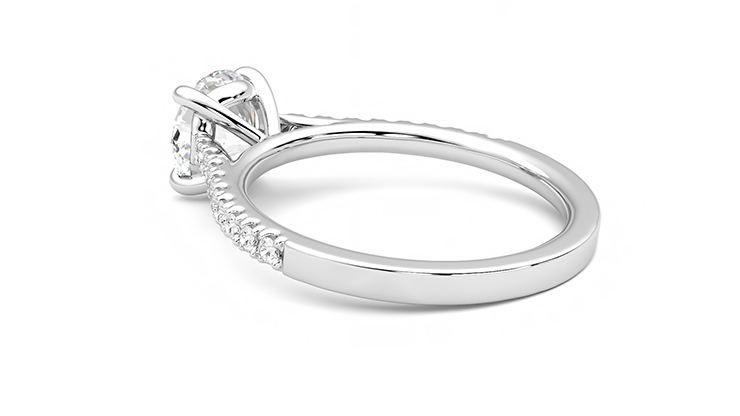 Taylor & Hart Serendipity Round Engagement Ring 360 degree image 18
