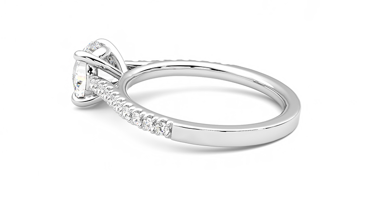 Taylor & Hart Serendipity Round Engagement Ring 360 degree image 19