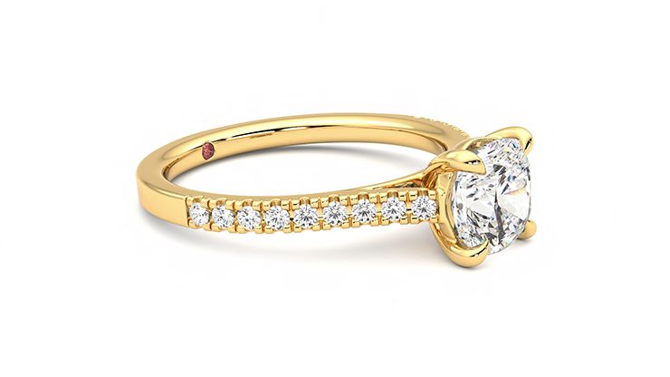 Taylor & Hart Serendipity Cushion Engagement Ring 360 degree image 6