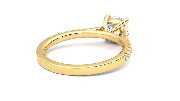Taylor & Hart Serendipity Cushion Engagement Ring 360 degree image 12