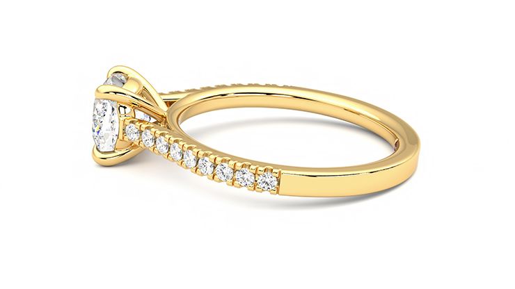 Taylor & Hart Serendipity Cushion Engagement Ring 360 degree image 19
