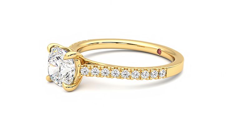 Taylor & Hart Serendipity Cushion Engagement Ring 360 degree image 22