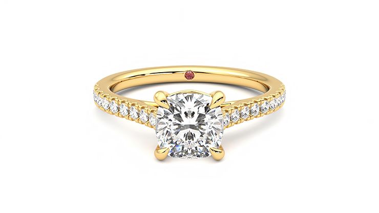 Taylor & Hart Serendipity Cushion Engagement Ring 360 degree image 29