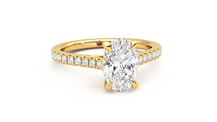 Taylor & Hart Serendipity Oval Engagement Ring 360 degree image 2