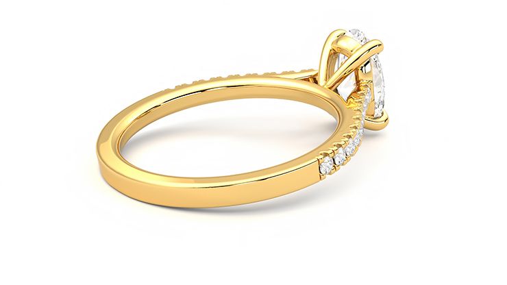 Taylor & Hart Serendipity Oval Engagement Ring 360 degree image 11