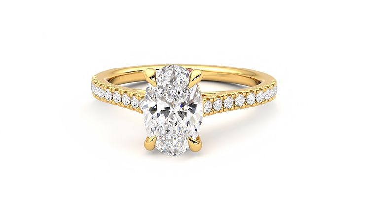 Taylor & Hart Serendipity Oval Engagement Ring 360 degree image 27