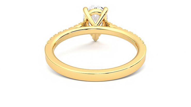 Taylor & Hart Serendipity Pear Engagement Ring 360 degree image 15