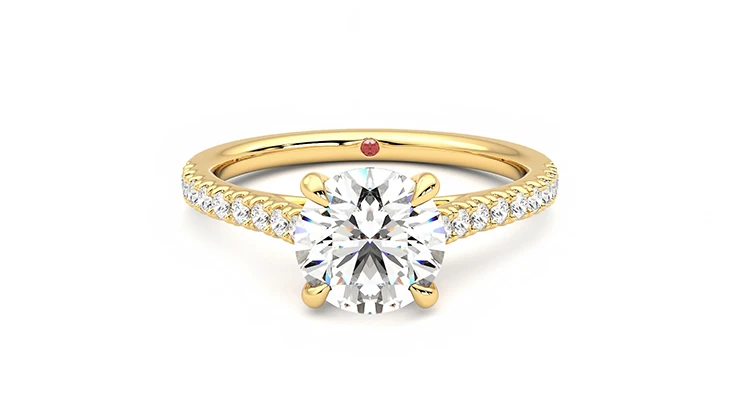 Taylor & Hart Serendipity Round Engagement Ring 360 detail 01