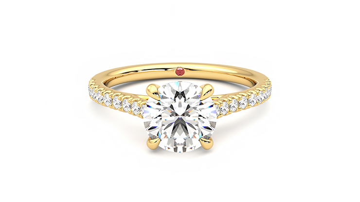 Taylor & Hart Serendipity Round Engagement Ring 360 degree image 0