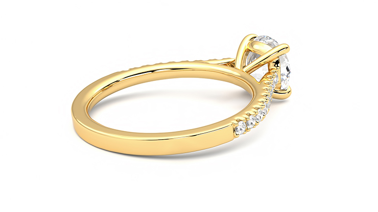 Taylor & Hart Serendipity Round Engagement Ring 360 degree image 12