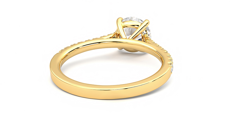 Taylor & Hart Serendipity Round Engagement Ring 360 degree image 14