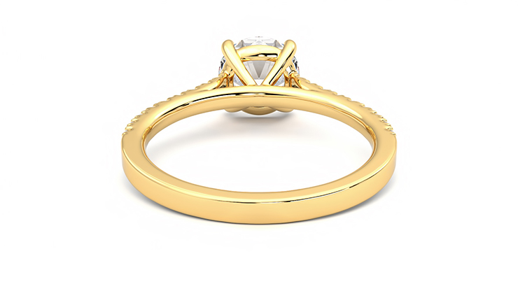 Taylor & Hart Serendipity Round Engagement Ring 360 degree image 15