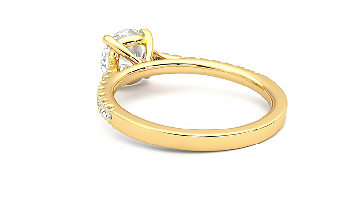 Taylor & Hart Serendipity Round Engagement Ring 360 degree image 17