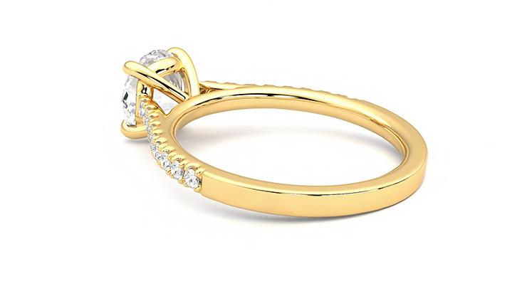 Taylor & Hart Serendipity Round Engagement Ring 360 degree image 18