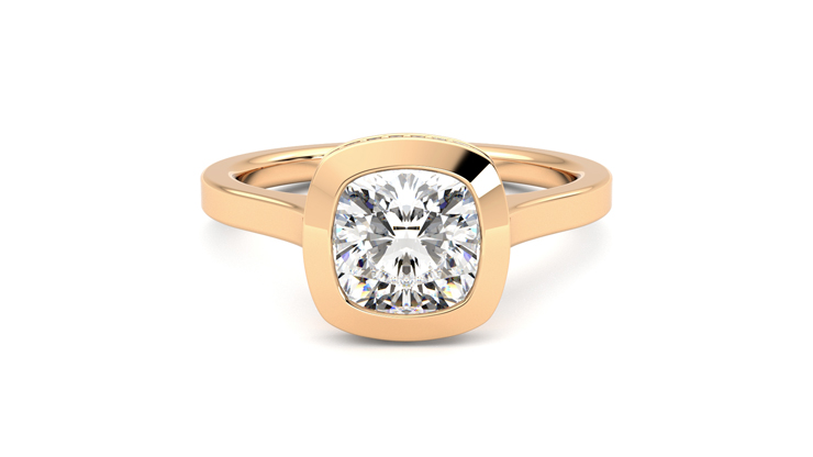 Taylor & Hart Sirius Cushion Engagement Ring 360 degree image 0