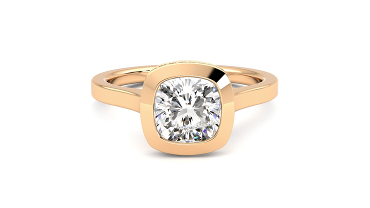 Taylor & Hart Sirius Cushion Engagement Ring 360 degree image 1