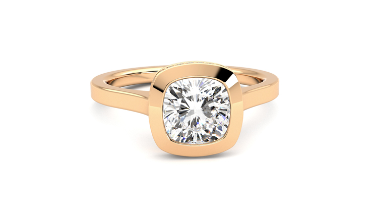 Taylor & Hart Sirius Cushion Engagement Ring 360 degree image 2