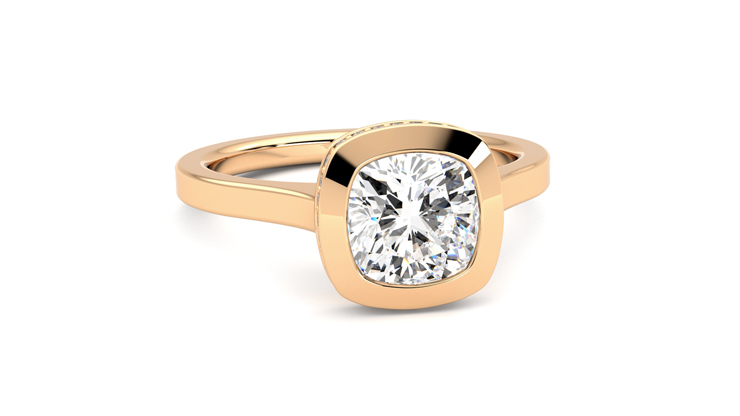 Taylor & Hart Sirius Cushion Engagement Ring 360 degree image 3