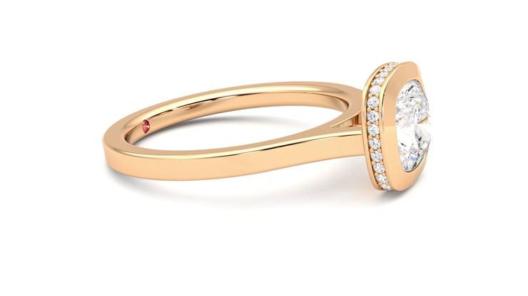 Taylor & Hart Sirius Cushion Engagement Ring 360 degree image 8