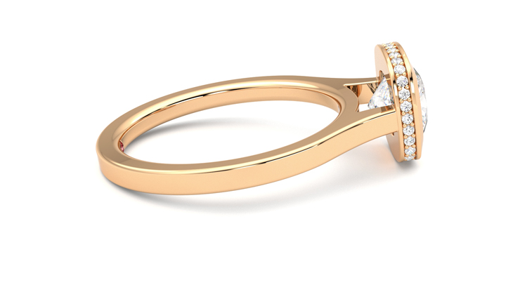 Taylor & Hart Sirius Cushion Engagement Ring 360 degree image 10