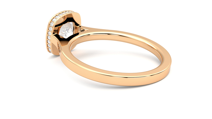 Taylor & Hart Sirius Cushion Engagement Ring 360 degree image 18