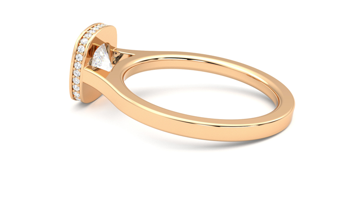 Taylor & Hart Sirius Cushion Engagement Ring 360 degree image 19
