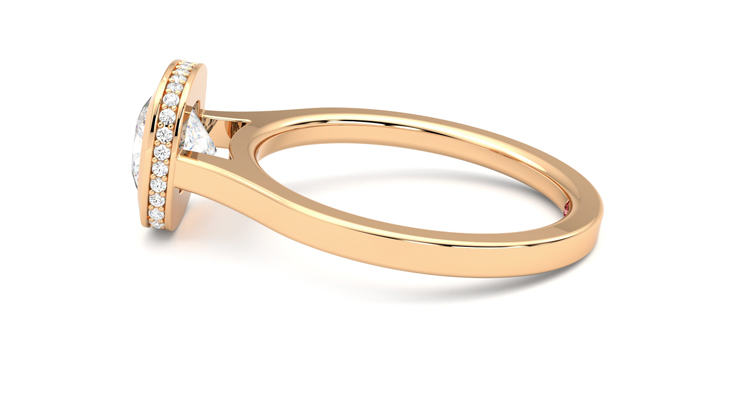 Taylor & Hart Sirius Cushion Engagement Ring 360 degree image 20