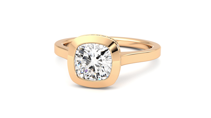 Taylor & Hart Sirius Cushion Engagement Ring 360 degree image 27