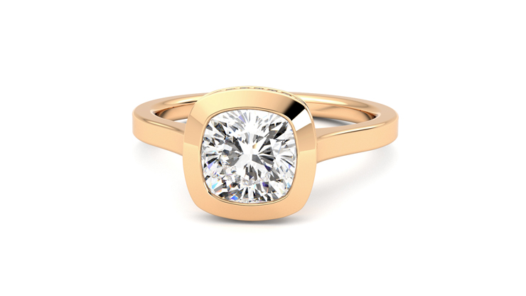 Taylor & Hart Sirius Cushion Engagement Ring 360 degree image 28