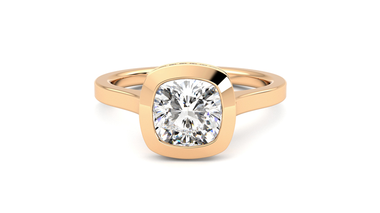 Taylor & Hart Sirius Cushion Engagement Ring 360 degree image 29